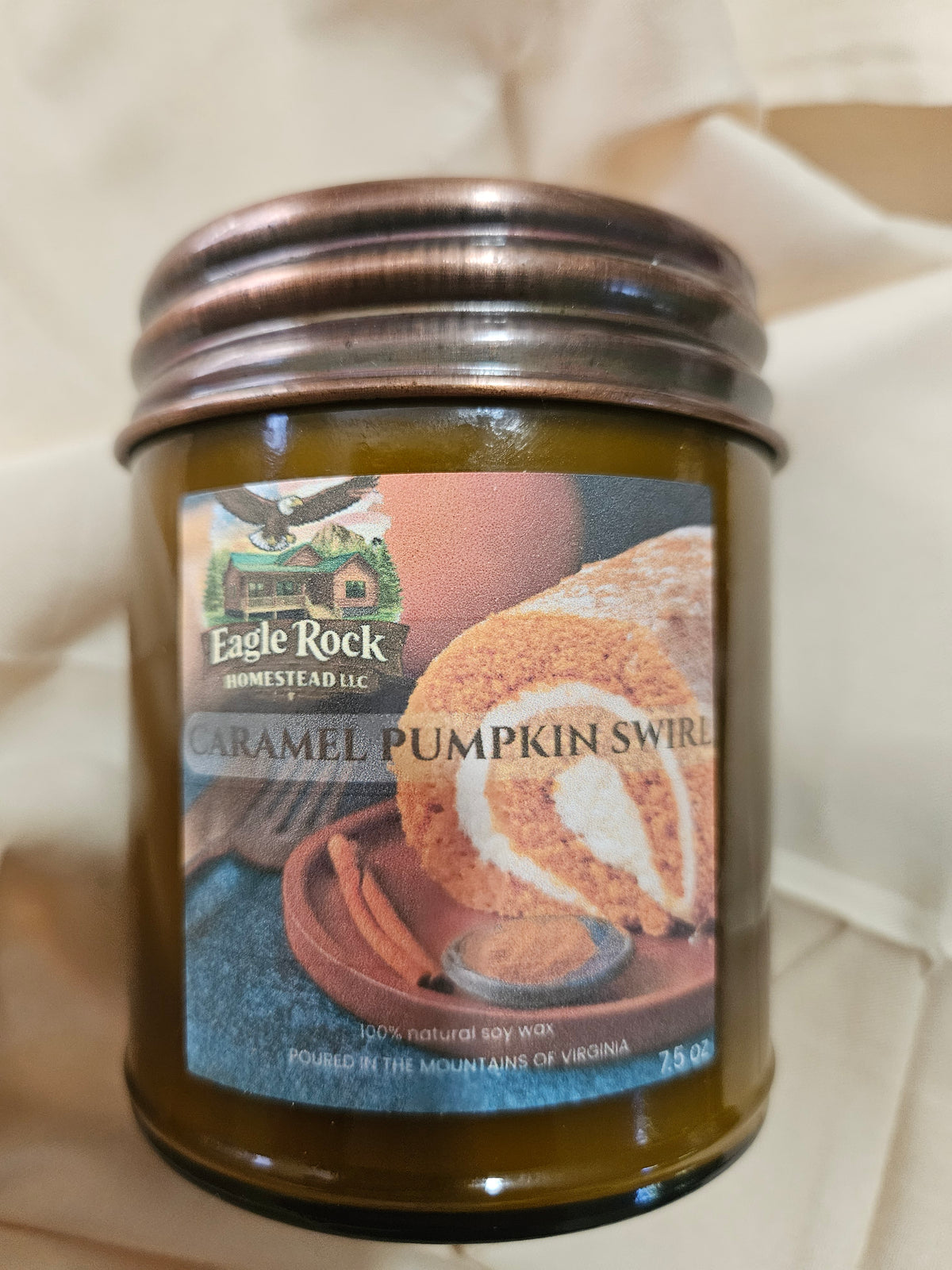 Caramel Pumpkin Swirl – 9 oz Container Candle (7.5 oz Fill)