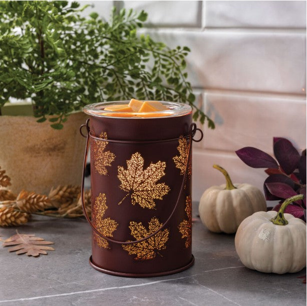 Fall Leaves Vintage Style Bulb Illumination Fragrance Warmer